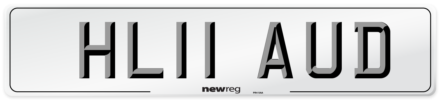 HL11 AUD Number Plate from New Reg